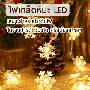 พร้อมส่ง ไฟเกล็ดหิมะ ไฟประดับวันหยุด ไฟกระพริบ LED Light ไฟตกแต่งห้อง ไฟ ไฟประดับ ยาว 1.5m / 3m / 6m/10m