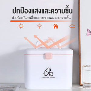 สินค้าพร้อมส่ง /่Hiidealife/กล่องเก็บยา กล่องเก็บยาแบบพกพา กล่องปฐมพยาบาล กล่องเก็บของพกพา