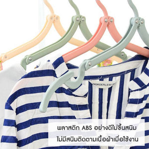 Hidealife ไม้แขวนเสื้อ ที่แขวนเสื้อ ตะขอแขวนเสื้อ ไม้แขวนสำหรับเดินทาง ไม้แขวนเสื้อพับเก็บได้ ไม้แขวนอเนกประสงค์ ไม้แขวน