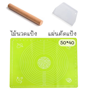 /ราคาขายส่ง/ เเผ่นซิลิโคนนวดเเป้ง/มี2 ขนาด40*50/46*64มี5สีไม้นวดแป้งแผ่นตัดแป้งฟรีอุปกรณ์ทําเบเกอรี่