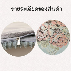 สินค้าพร้อมจัดส่ง /hiidealife/ปลอกหมอนอิงสไตล์ยุโรปขนาด 48*48ซม ปลอกหมอนอิงลายดอกไม้ ปลอกหมอนสำหรับตกแต่งบ้าน