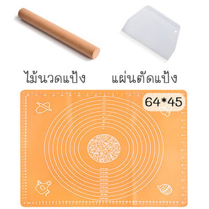 /ราคาขายส่ง/ เเผ่นซิลิโคนนวดเเป้ง/มี2 ขนาด40*50/46*64มี5สีไม้นวดแป้งแผ่นตัดแป้งฟรีอุปกรณ์ทําเบเกอรี่