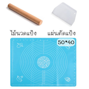 /ราคาขายส่ง/ เเผ่นซิลิโคนนวดเเป้ง/มี2 ขนาด40*50/46*64มี5สีไม้นวดแป้งแผ่นตัดแป้งฟรีอุปกรณ์ทําเบเกอรี่