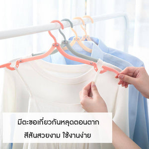 Hidealife ไม้แขวนเสื้อ ที่แขวนเสื้อ ตะขอแขวนเสื้อ ไม้แขวนสำหรับเดินทาง ไม้แขวนเสื้อพับเก็บได้ ไม้แขวนอเนกประสงค์ ไม้แขวน